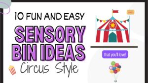 Cirucs Sensory Bin Header