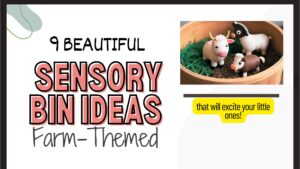 Farm Themed Sensory Bin Header