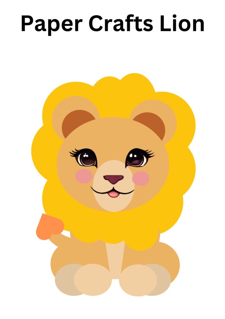 Lion Made with the Lion Craft Printable