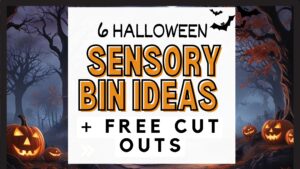 halloween sensoey bin ideas