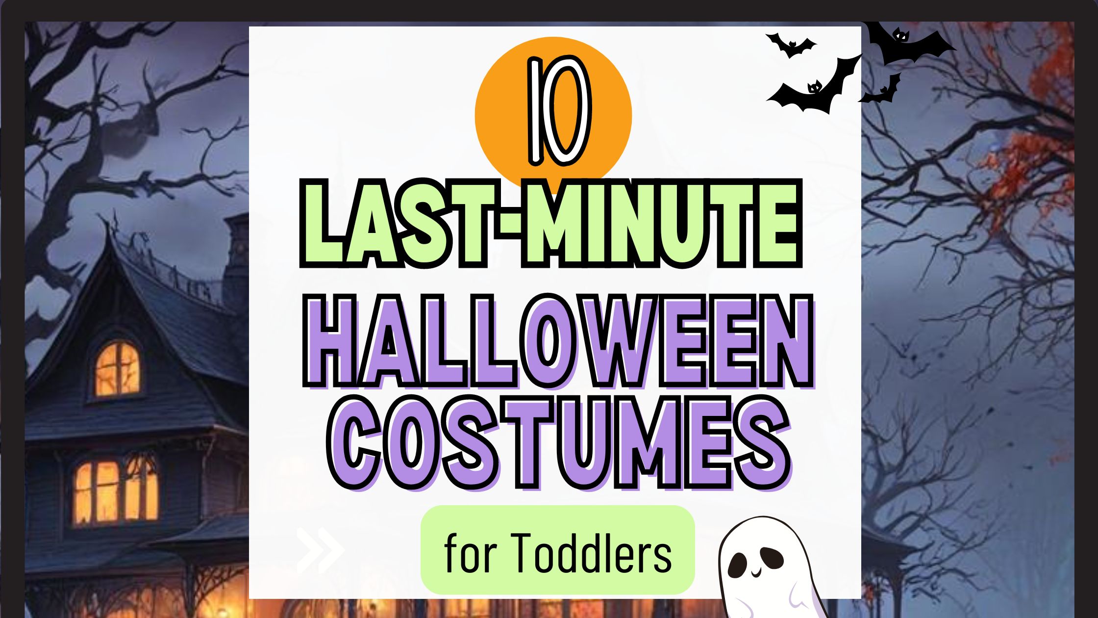 10 Quick Last-Minute Toddler Halloween Costumes No Sewing 🎃