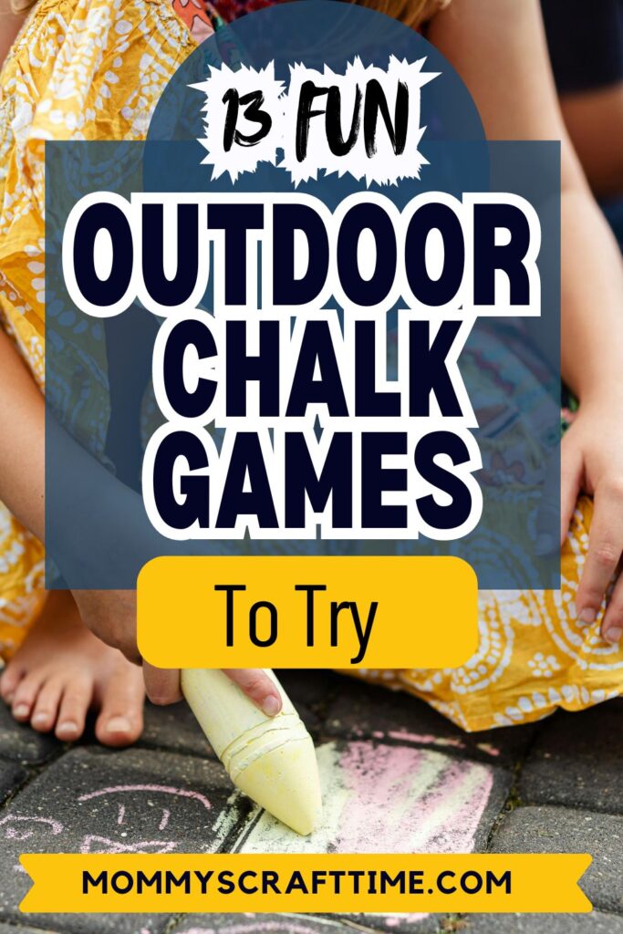 Outdoor Chalk Games Pin