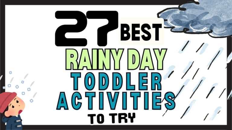 Rainy Day Toddler Activities Header