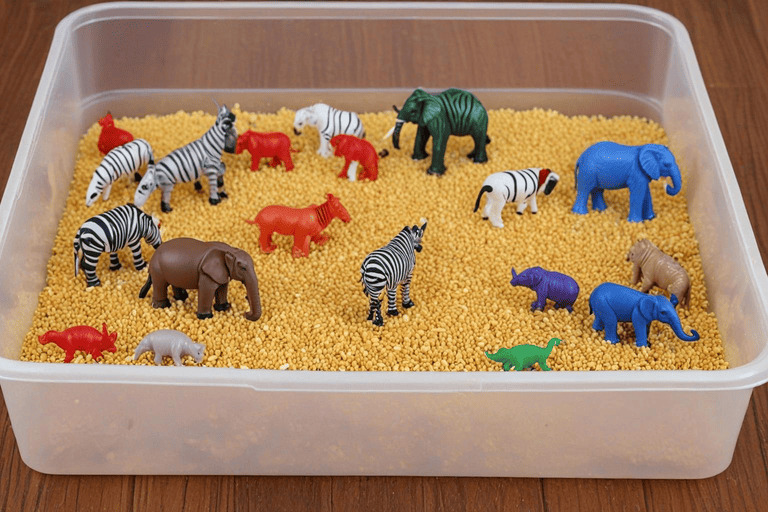 Fun Circus Sensory Activities for Kids- Circus Sensory Bin