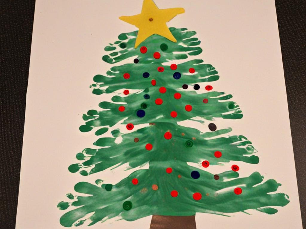 Winter Toddler Craft -Christmas Tree