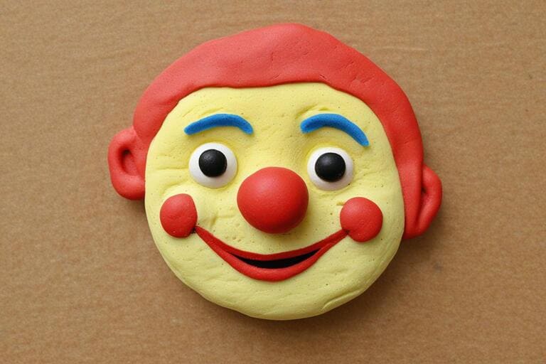 Fun Circus Sensory Activities for Kids- Clown Face Play Dough