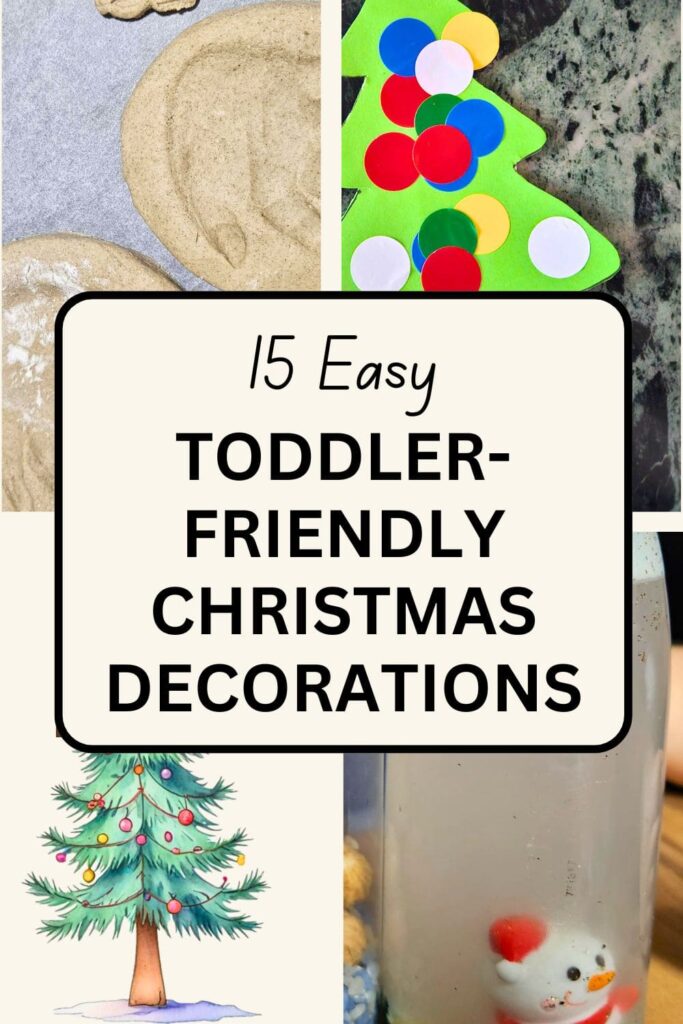 toddler-friendly christmas decorations Pin