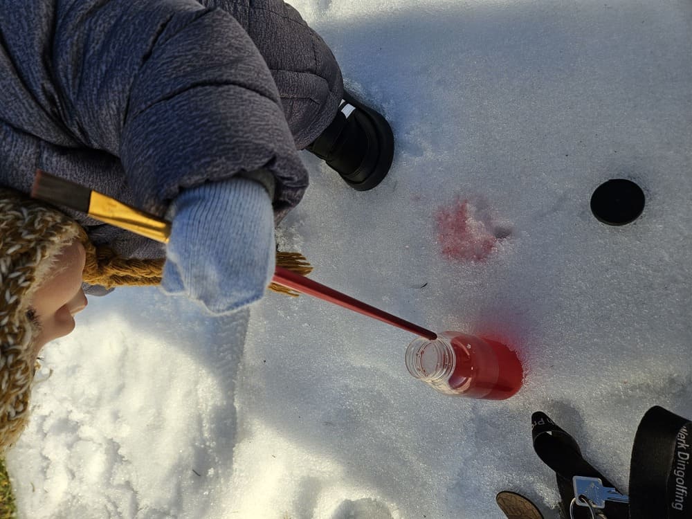 winter outdoor play toddler