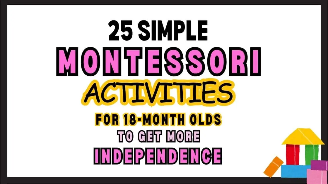 Montessori Activities for Toddlers Header