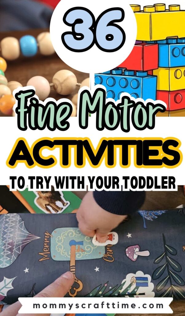 Fine Motor Activities For Toddlers Pin