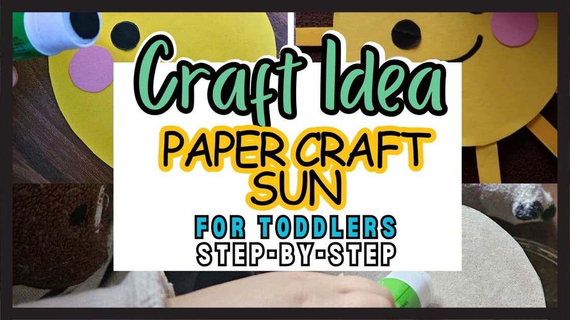 Sun Paper Craft For Toddlers