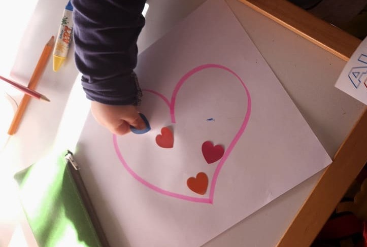 Simple Valentines Craft Ideas for Toddlers - Sticker Hearts