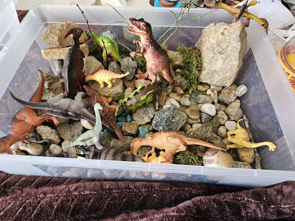 Dinosaur Sensory Bin