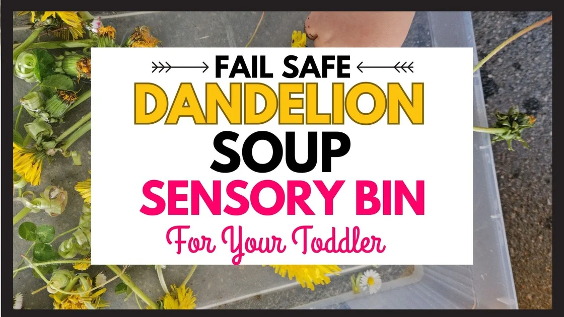 dandelion sensory soup bin (2) header title