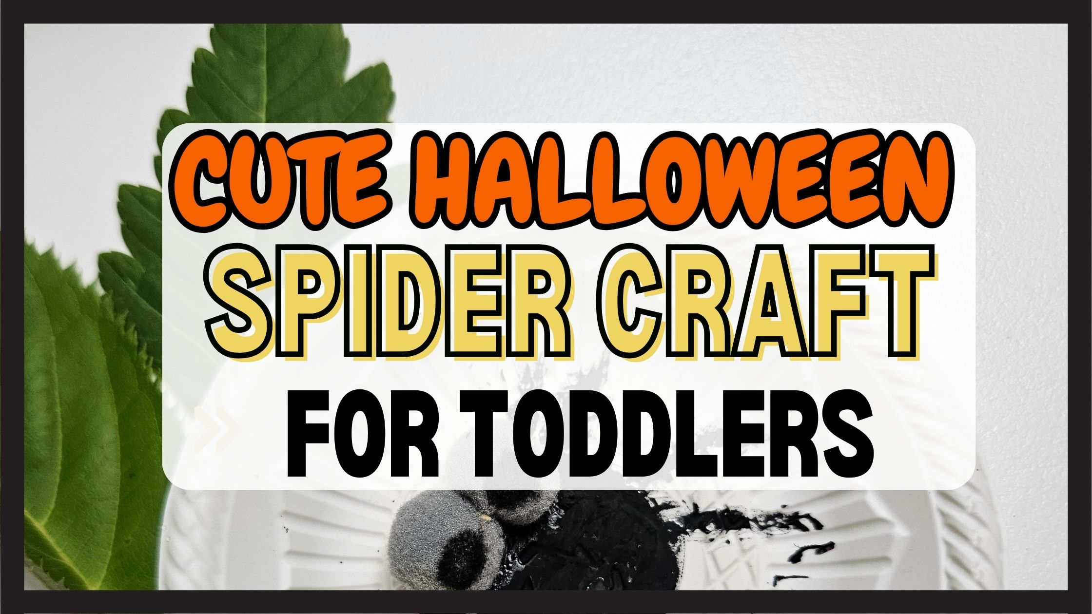 cute spider craft header image