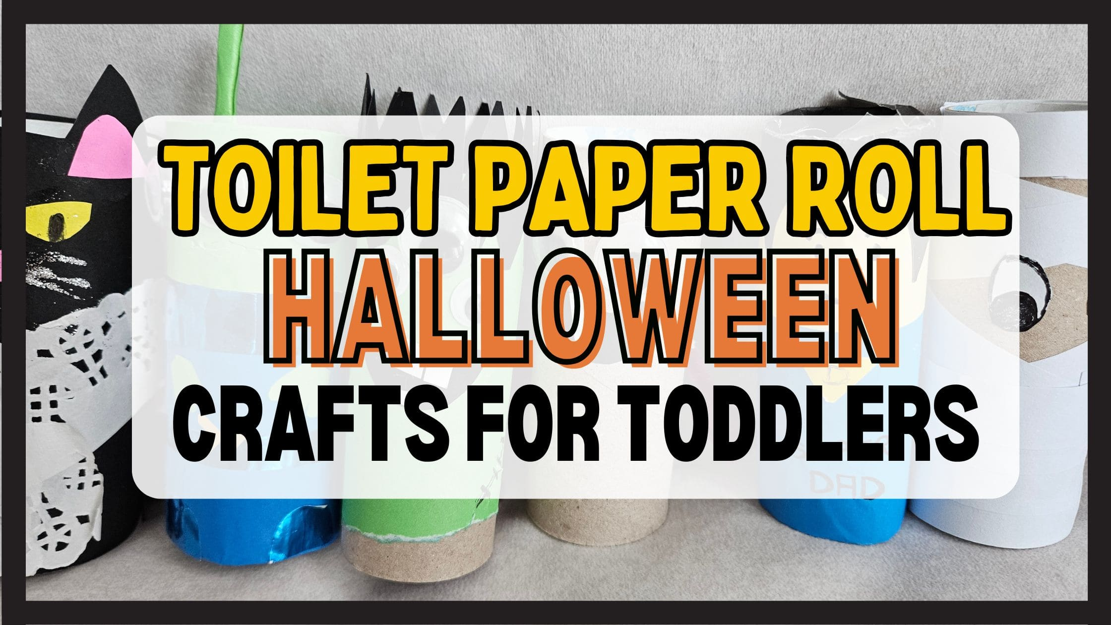 toilet paper roll crafts halloween