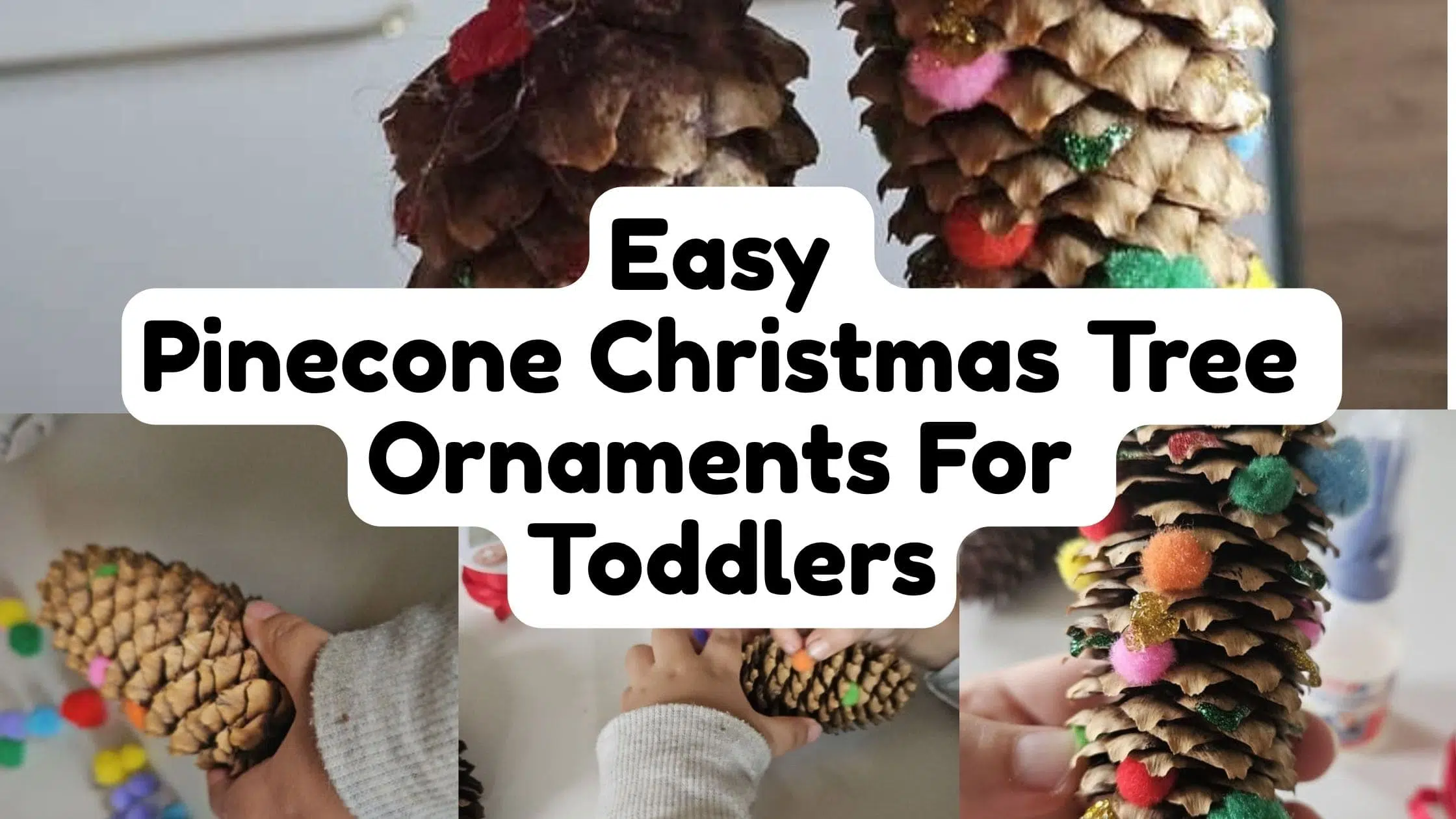 christmas tree pinecone ornaments