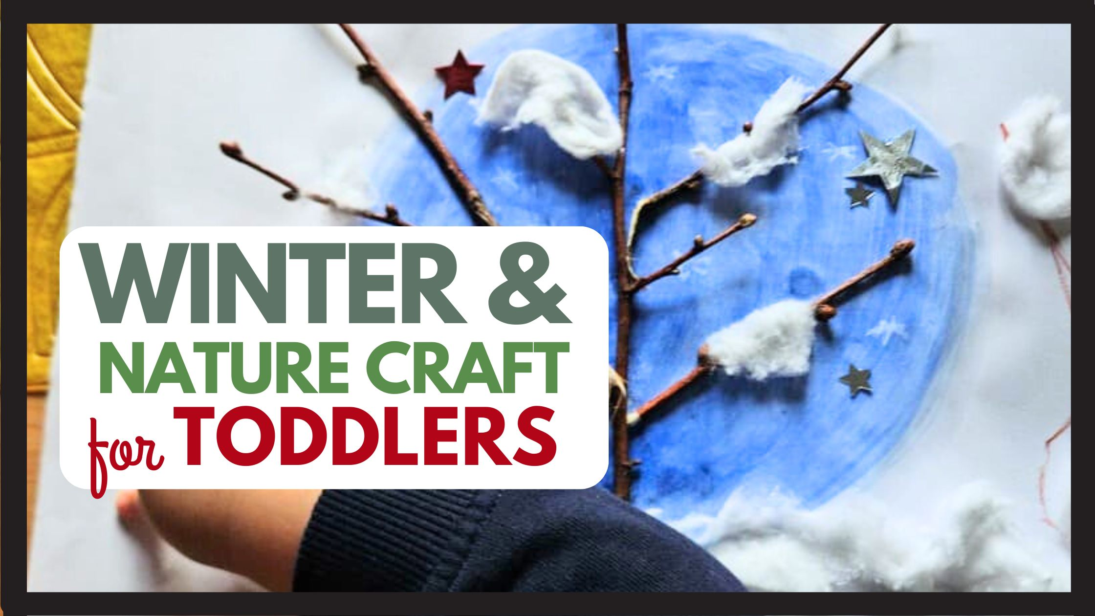 winter nature craft for toddlers