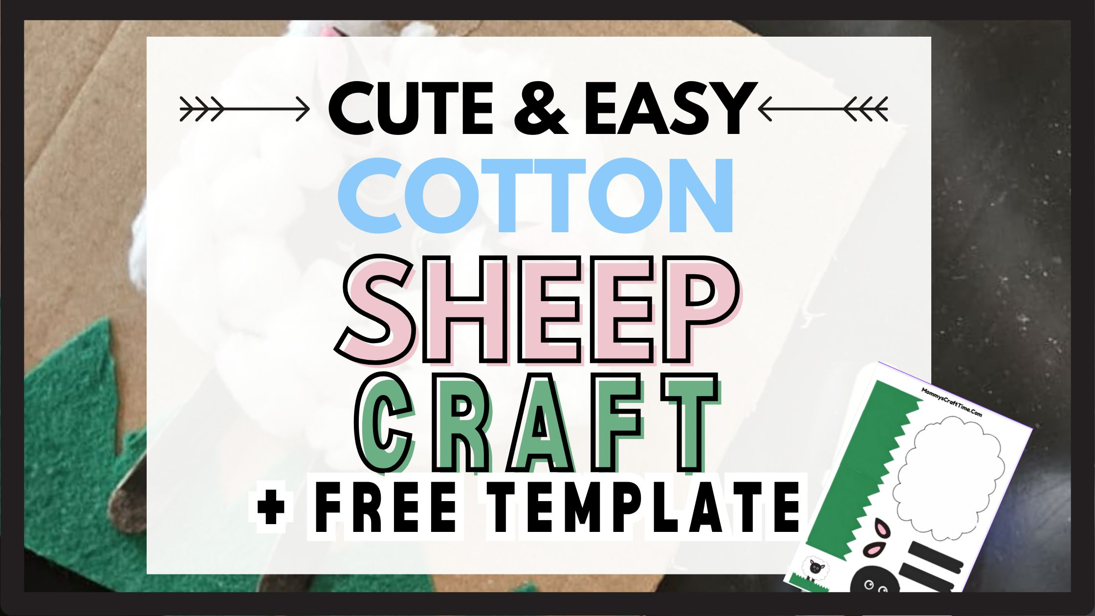 cotton ball sheep craft header image