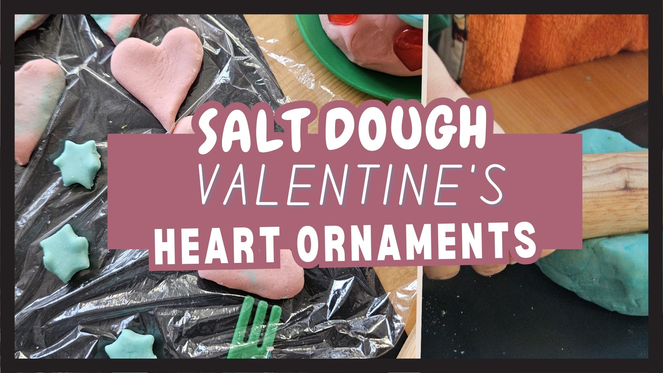 header valentines hearts craft salt dough