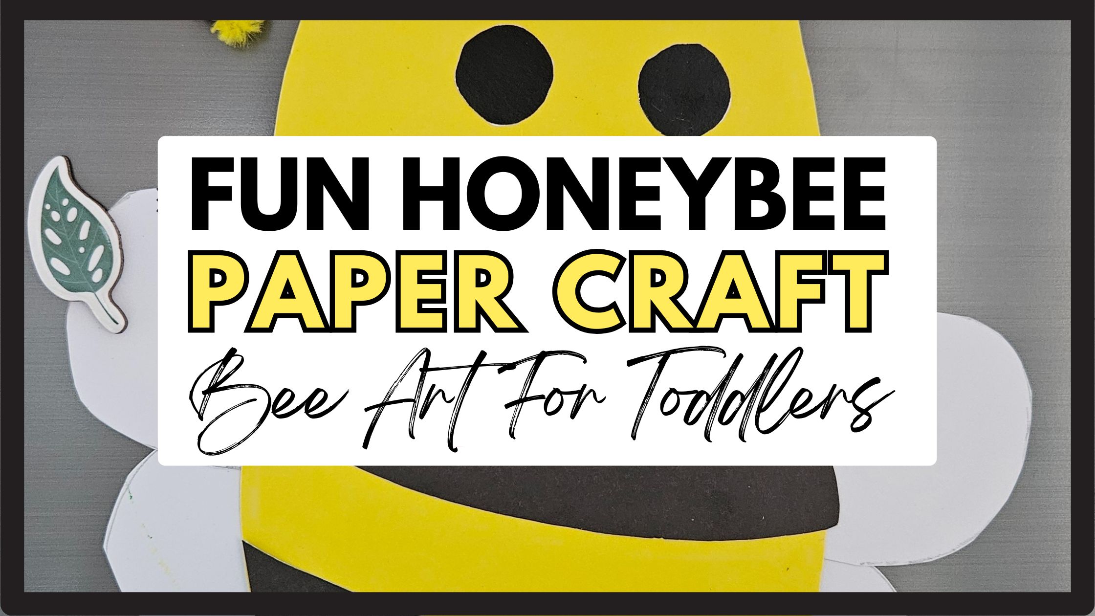 honeybee paper craft for kids