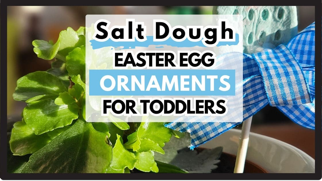 salt dough easter egg craft