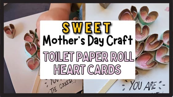 📝 Toilet Paper Roll Heart Card (Easy Toddler Craft)
